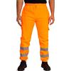 LABEL APPAREL Pantaloni da jogging da uomo, ad alta visibilità, da lavoro, Arancione, XL