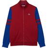 Lacoste Giacca da uomo con zip interlock elasticizzata, Rosso, M