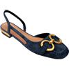 Dasongff Ballerine Mary Jane da donna basse in pizzo da danza eleganti Ballerine piatte Scarpe da allenamento Scarpe da sera 2025, blu, 43 EU