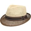 LIPODO Twotone Trilby Cappello di Paglia Fascia Multicolore Unisex Primavera Estate