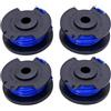 JZK 4x Fili Bobine per Ryobi 18V 24V 40V One+ AC14RL3A Tagliabordi