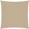 vidaXL Parasole a Vela in Tela Oxford Quadrato 7x7 m Beige