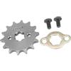 A ABSOPRO Pignone Motore Anteriore Titanio 1 Pc Per ATV UTV 14T 428 17mm | Materiale Metallo Per Motori 110-160cc Interasse 30mm Filettatura Vite M6x1.0 Include 1 Raccordo 2 Viti
