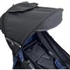 TOPOQ Cappottina parasole universale per passeggino e carrozzina, parasole per passeggino con tasche, estensibile