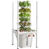 VEVOR Torre Idroponica 6 Ripiani, Sistema di Coltivazione per Piante Erbe Aromatiche Frutta Verdure Lampada LED per Coltivazione Crescita Controllo App, Torre Idroponica Serbatoio 20 Litri