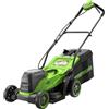 Greenworks 48V (24V x 2) Tagliaerba a batteria,larghezza di taglio 36 cm, fino a 400 m², regolazione altezza taglio centrale 5 posizioni 30-80 mm, senza batteria e caricabatteria - LM3602