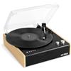 Victrola Eastwood Giradischi Bluetooth con Altoparlanti Integrati - 3 Velocità, Testina MM Premium, Streaming wireless, Copertura Antipolvere Rimovibile (Bambù)