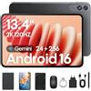 TABWEE 2026 Tablet Migliorato 13,4 Pollici Android 16 con Tastiera