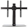 NEDIS Porta TV Full Motion - 32-65 - Peso massimo supportato dello schermo: 45 kg - inclinabile - Ruotabile - Altezze prestabilite regolabili - Acciaio/Vetro - Nero