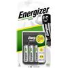 Energizer Caricabatterie base Energizer Recharge, caricabatterie versatile per batterie AAA e AA ricaricabili, 2 batterie AA incluse, ricarica in 12 ore