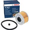 Bosch Filtro Diesel per Auto Bosch N9657 - Separa le particelle e l'acqua dal carburante, protegge il sistema di iniezione