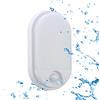 Sigmaled lighting - Plafoniera Led Esterno Interno 10W IP54, Applique da Parete Esterno con Sensore di Movimento, Luce Calda 3000K 900Lm, Luci Esterne a Muro Ovale per Giardino Condominio Scale Casa