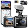 AZDOME GS63H Pro Dashcam auto anteriore posteriore 4 K/2,5 K GPS WiFi Dash Cam Auto con Starvis, scheda SD da 64 GB, telecamera auto, monitoraggio parcheggio, visione super notturna, WDR