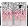 TOMYOU Cover per Samsung Galaxy J6 2018, argento e rosa | Antiurto Protettiva Portafoglio, Slot per Schede, Magnetica, Custodia in Pelle PU, Libro Flip,Funzione Stand