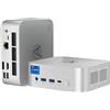 AWOW Mini PC Wi-11 Pro Core i5-13500HX 14C 20T fino a 4,7 GHz, Doppia Memoria 16GB DDR4 3200MHz 512GB M.2 PCIE3.0 SSD, Triple Display 4K@60 Hz (HDMI/DP/USB-C), 2.5G RJ45 Gigabit Ethernet, AX201