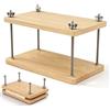 Piashow Set di raccoglitori in legno, 30 x 20 cm, pressa per libri, multifunzione, manuale, per la casa, la scuola