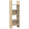 vidaXL Libreria Rovere Sonoma 60x35x180 cm in Legno Multistrato