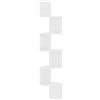 vidaXL Hoekwandschap 19x19x123 cm bewerkt hout hoogglans wit