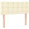 vidaXL Testiera Crema 100x5x78/88 cm in Similpelle