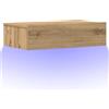vidaXL Comodino Rovere Artigianale 60x35 cm in Legno Multistrato