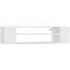vidaXL Mobile Porta TV Sospeso Bianco 100x30x26,5 cm Legno Multistrato