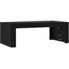 vidaXL Tavolino da Salotto Nero 102x50x36 cm in Legno Multistrato