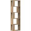 vidaXL Boekenkast 45x24x159 cm bewerkt hout artisanaal eikenkleur