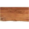 vidaXL Piano Tavolo 80x40x2,5 cm Rettangolare Legno Acacia Bordi Vivi