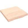 vidaXL Tafelblad 60x60x(2-6) cm onbehandeld massief eikenhout