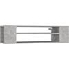 vidaXL Tv-hangmeubel 100x30x26,5 cm bewerkt hout betongrijs