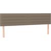 vidaXL Testiera Tortora 180x5x78/88 cm in Tessuto