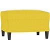 vidaXL Voetenbank 60x50x41 cm stof geel