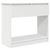 vidaXL Tavolo Consolle con Cassetti Bianco 85,5x38,5x74,5 cm
