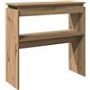 vidaXL Tavolo Consolle Rovere Artigianale 80x30x80 cm in Truciolato