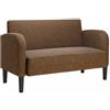 vidaXL Loveseat bank 110 cm kunstleer bruin