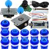 SJ@JX Arcade Game Controller 3D Gamepad Analog Stick Sensor Fly Joystick Microswitch MX LED Button USB Encoder Light Cable for PC MAME PS3 Android Raspberry Pi