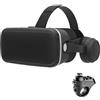 YJMYGS Occhiali 3D VR, Realtà Virtuale 3D, VR Visore Cuffie con Lenti HD Anti Luce Blu, per Smartphone 4,7-7,2 Pollici, Per Giochi, Film Ed Esperienze Interattive, Regali Per Bambini E Famiglie(A)