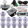 SJ@JX Arcade Game Controller 3D Gamepad Analog Stick Sensor Fly Joystick Microswitch MX LED Button USB Encoder Light Cable for PC MAME PS3 Android Raspberry Pi