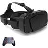 YJMYGS Occhiali 3D VR, Realtà Virtuale 3D, VR Visore Cuffie con Lenti HD Anti Luce Blu, per Smartphone 4,7-7,2 Pollici, Per Giochi, Film Ed Esperienze Interattive, Regali Per Bambini E Famiglie(C)