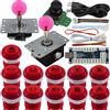 SJ@JX Arcade Game Controller 3D Gamepad Analog Stick Sensor Fly Joystick Microswitch MX LED Button USB Encoder Light Cable for PC MAME PS3 Android Raspberry Pi