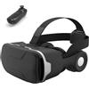 YJMYGS Occhiali 3D VR, Realtà Virtuale 3D, VR Visore Cuffie con Lenti HD Anti Luce Blu, per Smartphone 4,7-7,2 Pollici, Per Giochi, Film Ed Esperienze Interattive, Regali Per Bambini E Famiglie(B)