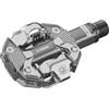 Look X-Track Silver - Pedali MTB/Gravel in alluminio compatibili SPD, piattaforma 350 mm²