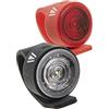 Newrban | Kit Luci per Bici e Monopattino - Bianca, Rossa, Lampeggiante - Aggancio in Silicone - Montaggio e Smontaggio Rapido e Facile - Disponibili in Nero e Rosso