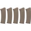 SPECNA ARMS Set 5x caricatori Mid-Cap S-Mag 175 colpi per serie J , AK tan Specna Arms