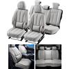 VEVOR Coprisedili VEVOR, coprisedili universali per auto, per sedili anteriori e posteriori, coprisedili in Pelle finta da 13 pezzi, design completamente chiuso, coprimozzo rimovibile