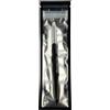 Dior N°22, pennello per ombretto da sfumatura, affusolato, sottile, color naturale, nero, color crema, acciaio inossidabile, da donna