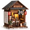 FEIMUOSI Kit Casa Miniatura Izakaya Giapponese 1:24 con LED
