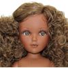 FOLK Bambola collezione Mari's mulatta 41 cm. Original Vidal Rojas Dolls Nude Capelli Ricci castani e Occhi Marroni, Made in Spagna Artigianato