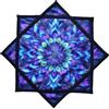 Seabaras Flowstar Principianti Flow Star Spinning Panno Facile da Ruotare Stampa laterale Fingertip Rotante Flow Toy Dapo Star 27 Diametro(R05-style4)