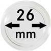 LINDNER Das Original Capsule per Monete Ø 26 mm Interno, Confezione da 10, per es. per Monete 2 Euro